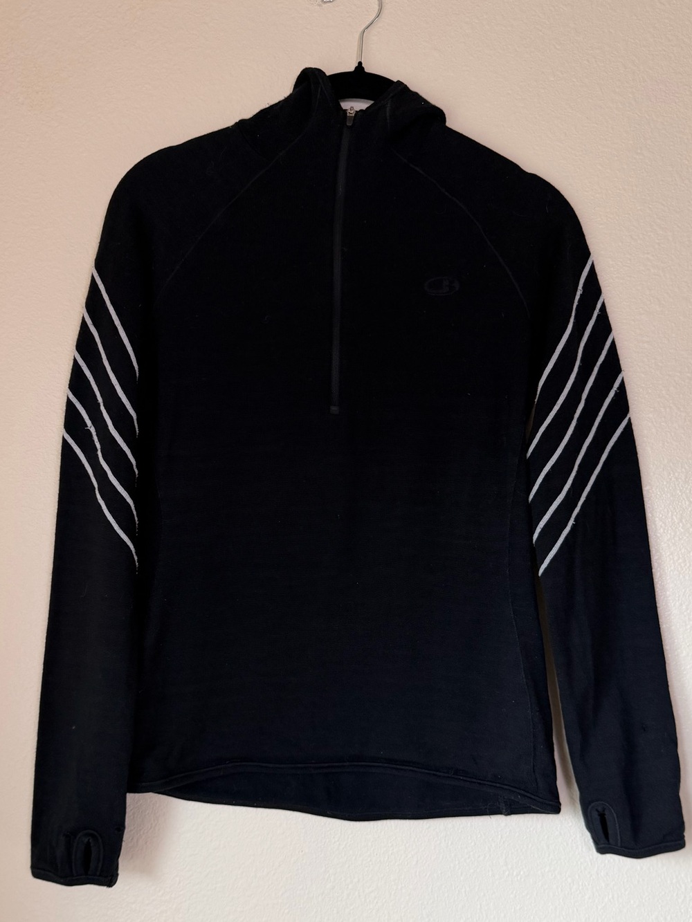 Icebreaker Half-Zip Base Layer Merino Wool Sweater, women’s small